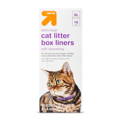 Cat Litter Box Drawstring Liners - XL - 15ct - up & up™
