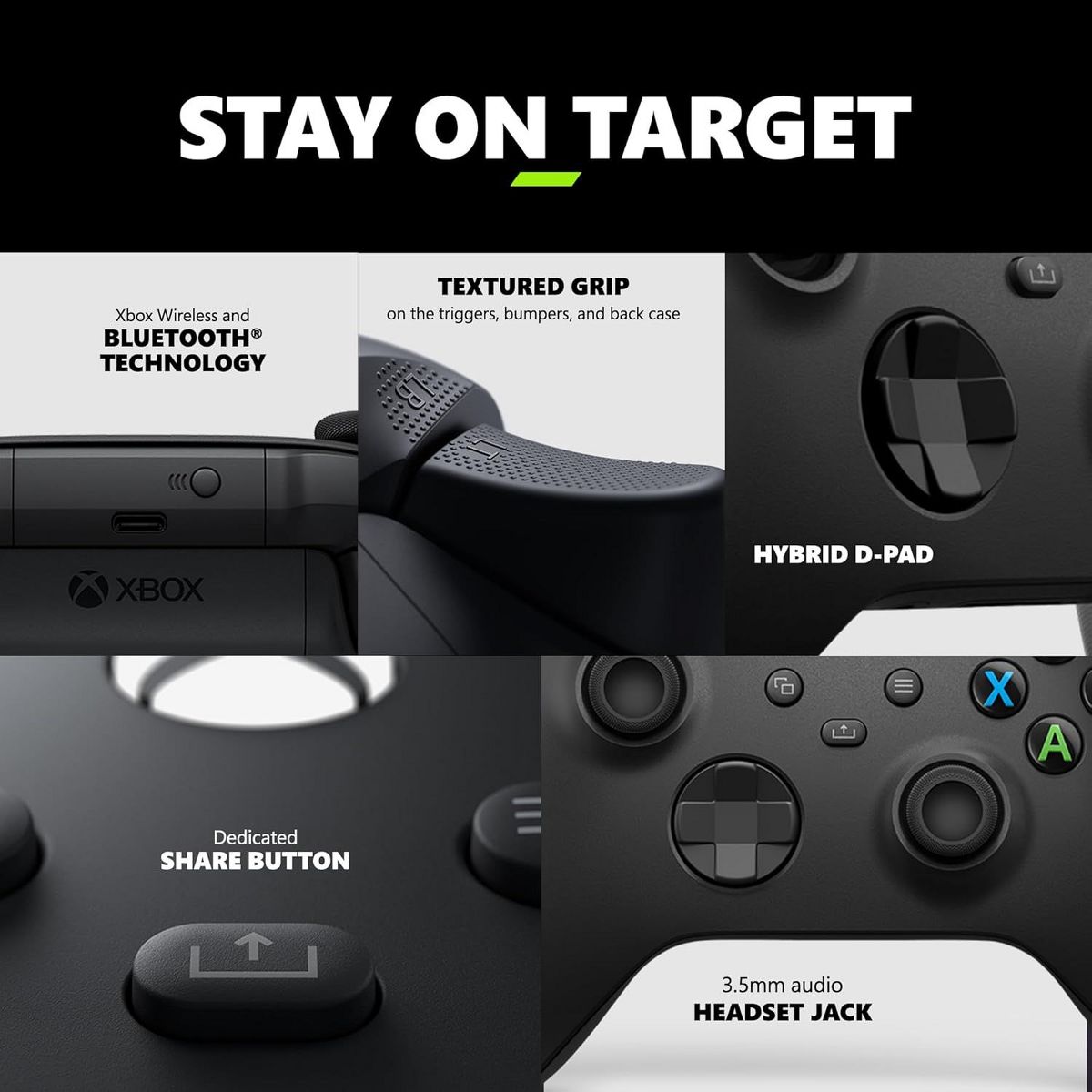 Factory Refurbished XBox Series S/X Wireless Controller works with XBox, Windows, Android, iOS, FireTV, Smart TVs, VR Headsets - thumbnail 3
