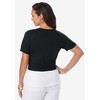 Jessica London Women's Plus Size Jewel-Neck Shrug - 3 of 4