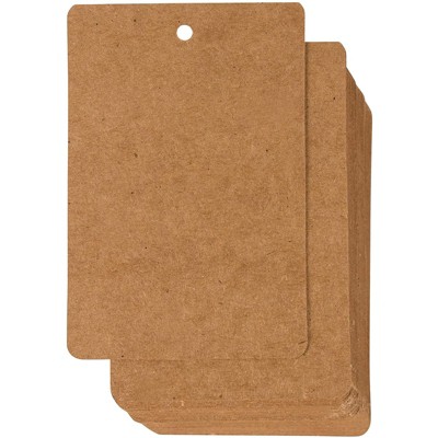 Gift Tags - 200-Pack Kraft Paper Tags, Merchandise Tags, Writable Tags, Craft Hang Labels, Name Price Size Labels, Kraft Brown, 2.37x3.5"