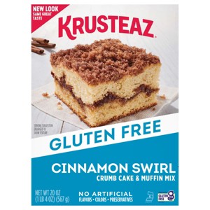 Krusteaz Gluten Free Cinnamon Crumb Cake, 20 OZ - 1 of 4