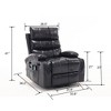 Large Size Electric Power Lift Recliner Chair Sofa For Elderly Living Room, 5 Vibration Modes, Reclining Chair - 3 of 4