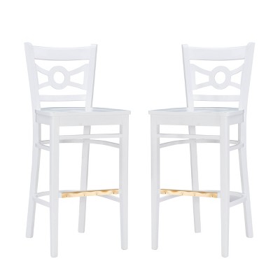 Set of 2 Teresa Barstools White - Linon