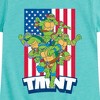 Girls' - Teenage Mutant Ninja Turtles - USA Turtles Fitted Short Sleeve Graphic T-Shirt - 2 of 4