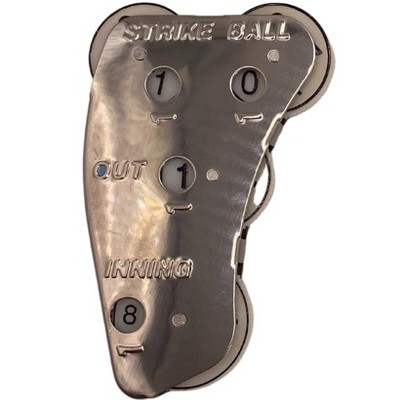 Markwort Stainless Steel 4-Dial Raised Letter Umpire Indicator, Silver