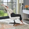 Roundhill Blynn Adjustable Swivel Criss Cross Chair, Wide Seat Office Chair Vanity Chair - 3 of 4