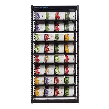 Shelf Reliance Compact Cansolidator Pantry Kitchen Organizer Holder With  Rotational And Adjustable Panel Systems For 40 Food Cans, White : Target