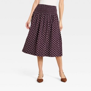 新品未使用【ENFOLD】RANDOM-GATHER SKIRT 38 Women's Eyelet Midi A-Line Skirt - Wild Fable™ : Target