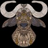 Junior's Design By Humans African Buffalo By myartlovepassion T-Shirt - 2 of 3