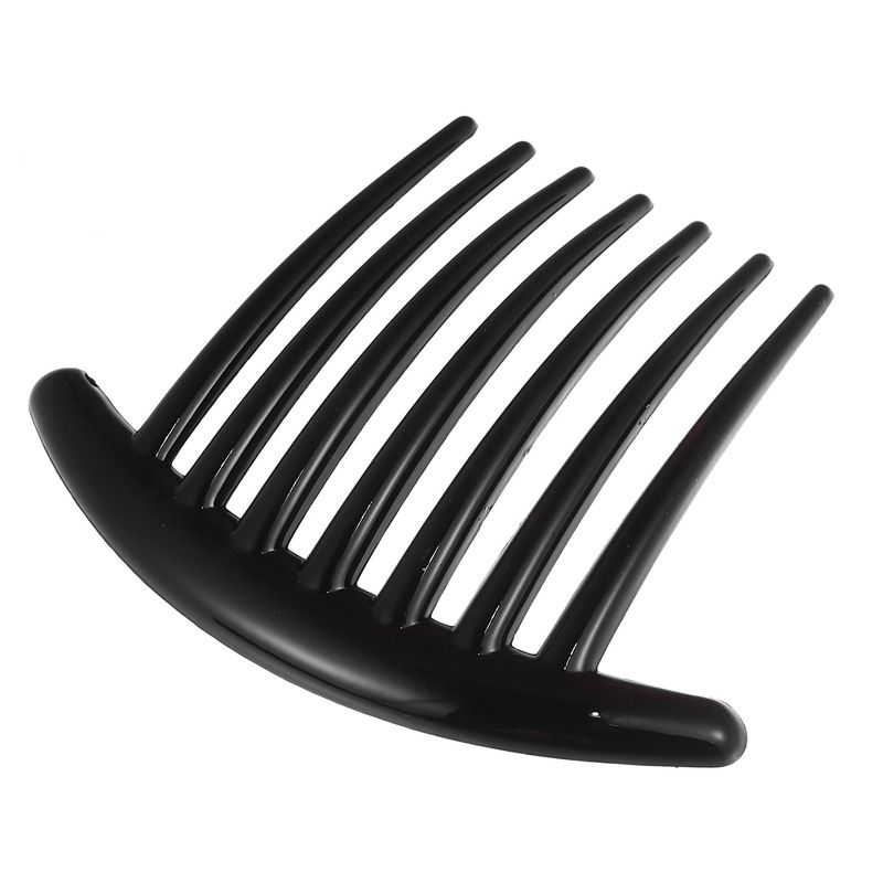 Unique Bargains French Twist 7 Teeth Comb Small Side Combs Teeth Hair Combs Hair Clip Comb Resin 4.1"x3.31" 2 Pcs, 5 of 7