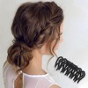 Unique Bargains Frosted Fence Hair Clips Black 1 Pc - image 2 of 4