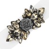 INSPIRE CHIC Women's Elastic Stretchy Vintage Elegant Rose Flower Rhinestone Belt - 2 of 4