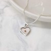 Dicksons The Mustard Seed Heart Silver Plated Pendant Necklace - 18 inch Chain - 2 of 3