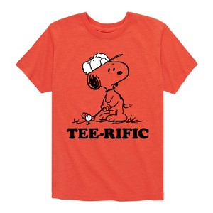 Boys' - Peanuts - Teerific Snoopy Short Sleeve Graphic T-Shirt - 1 of 4