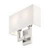 Livex Lighting Hollborn 2 - Light Wall Light in  Brushed Nickel - 3 of 4