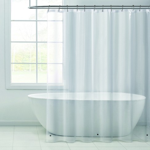 Dainty Home Light Weight Shower Curtain Liner With Magnetized Hem ...