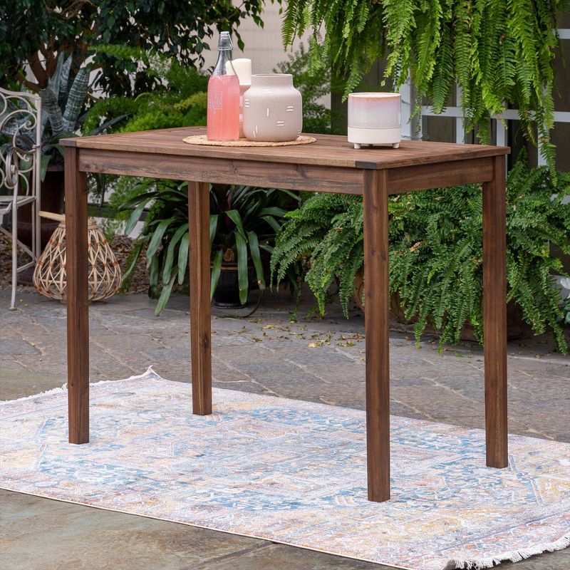 Acacia Wood Rectangle Counter Height Table - Saracina Home, 5 of 9