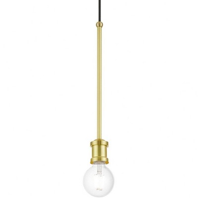 Lansdale Mini 5" Satin Brass Indoor/Outdoor Pendant Light