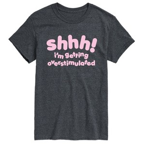 Men's - Instant Message - Shhh Overstimulated Short Sleeve Graphic T-Shirt - 1 of 4