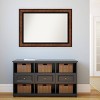 43" x 31" Non-Beveled Vogue Bronze Bathroom Wall Mirror - Amanti Art: Rectangle Vanity Mirror, Polystyrene Frame, Wall Mounted - 4 of 4