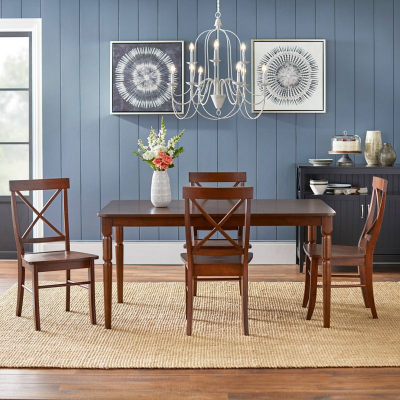 Set of 2 Albury Cross Back Dining Chairs - Buylateral, 3 of 9