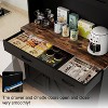 71" Pantry Cabinet with Charging Station, Kitchen Storage Cabinet with Microwave Stand, 8-Zone Organization for Dining, Kitchen, Living Room - 4 of 4