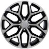 OE Wheels CV98B 20 Inch Rim Fits Silverado 1500 Snowflake Style 6x139.7 20x9 Gloss Black Machined - Hollander 5668 (1) - 2 of 4