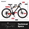 VASIP 26" Mountain Bike, Shimano 21 Speeds with Mechanical Disc Brakes, Carbon Steel Frame, Suspension MTB Bikes Mountain Bicycle for Adult - 3 of 4