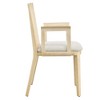 Modway Monarch Wood Dining Armchair – Antique White Frame with Cane Back and Ivory Padded Seat, Rustic Farmhouse Style Accent - 4 of 4