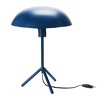 Storied Home Modern Metal Tripod Table Lamp Blue: Ambient Lighting, ETL & UL Listed, Iron Shade, 18.5" Height - 2 of 4