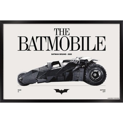 Trends International DC Comics Batman: 85th Anniversary - The Batmobile 2005 Framed Wall Poster Prints