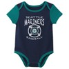 MLB Seattle Mariners Infant Boys' 3pk Bodysuit - 4 of 4