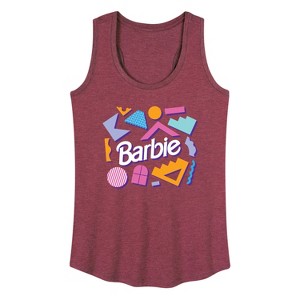 Women's - Barbie - Retro Shapes Graphic Racerback Tank - 1 of 4