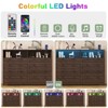 Jojoka 55" Wide 8 Drawers Wooden Dressers for Bedroom, Large Modern Wood Dressers with Led Lights and Charging Station for Living Room, Hallway - 4 of 4