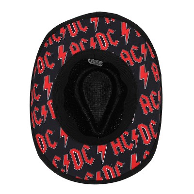 ACDC Logo Patch Straw Cowboy Hat - image 3