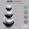 COOK WITH COLOR Mixing Bowls with Lids 12 Piece Set BLACK & WHITE - 3 of 3