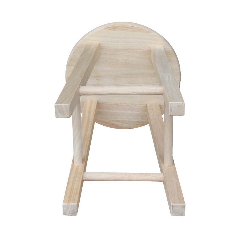 Round Top Barstool Unfinished - International Concepts, 5 of 9