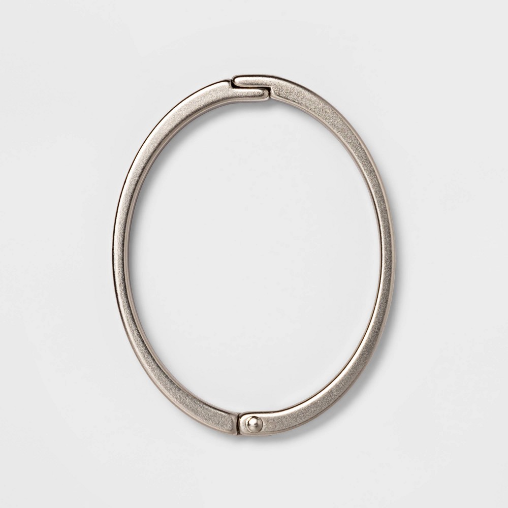 Photos - Other sanitary accessories Rust Proof Oval Shower Ring Nickel - Threshold™