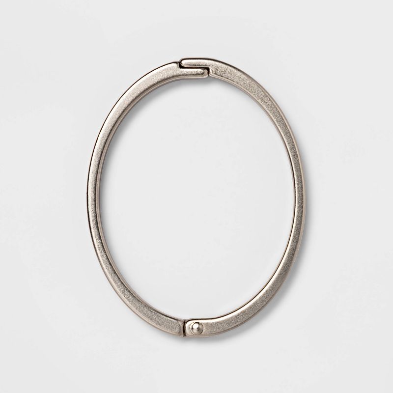 Rust Proof Oval Shower Ring Nickel - Threshold&#8482;, 1 of 5
