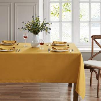 Alison Eyelet Punched Border Fabric Tablecloth - Elrene Home Fashions