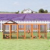 ORRD Portable Chicken Coop with Wheels & Nesting Box, Mobile Wooden Hen House with Outdoor Run for Backyard Poultry, Natural - 3 of 4