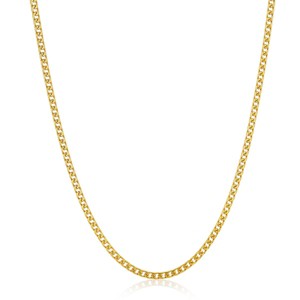 Crucible Men's 3mm Rounded Franco Chain Stainless Steel Necklace - 22" - 1 of 4