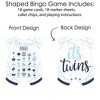 Big Dot of Happiness It’s Twin Boys - Picture Bingo Cards and Markers - Blue Twins Baby Shower Shaped Bingo Game - Set of 18 - 3 of 4