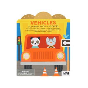 Vehicles Coloring Book + Stickers - by  Petit Collage (Paperback) - 1 of 1