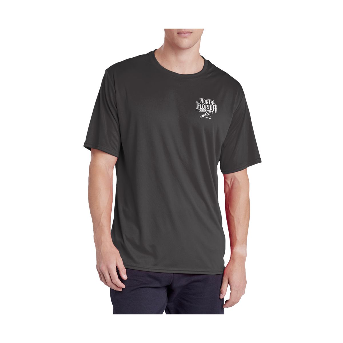 Men's University of North Florida Men's Sport Active T-Shirt Left Chest Logo - thumbnail 7