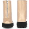 BLISSFUL STEP Platform Block Heel Booties with Zipper Dressy Combat Boots for Women - 2 of 4