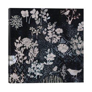 Pale Gray Botanical on Black by Miri Eshet Unframed Wall Canvas - iCanvas - 1 of 3