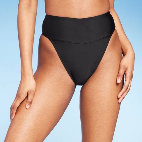 Women's High Waist Extra High Leg Extra Cheeky Bikini Bottom - Wild Fable™  : Target