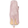 Allegra K Women's Cutout Sparkly Glitter Pointed Toe Stiletto Heel Ankle Boots - 4 of 4