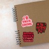 True Crime Sticker Extra Large Stickers for Adults Funny Adhesives with Memes - Crazy Dog - 3 of 4